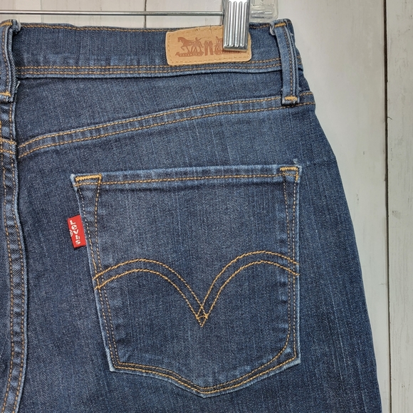 Levi's Women's Blue Denim Hi-Rise Bootcut Jeans Size 10S Inseam 30". - Picture 6 of 9